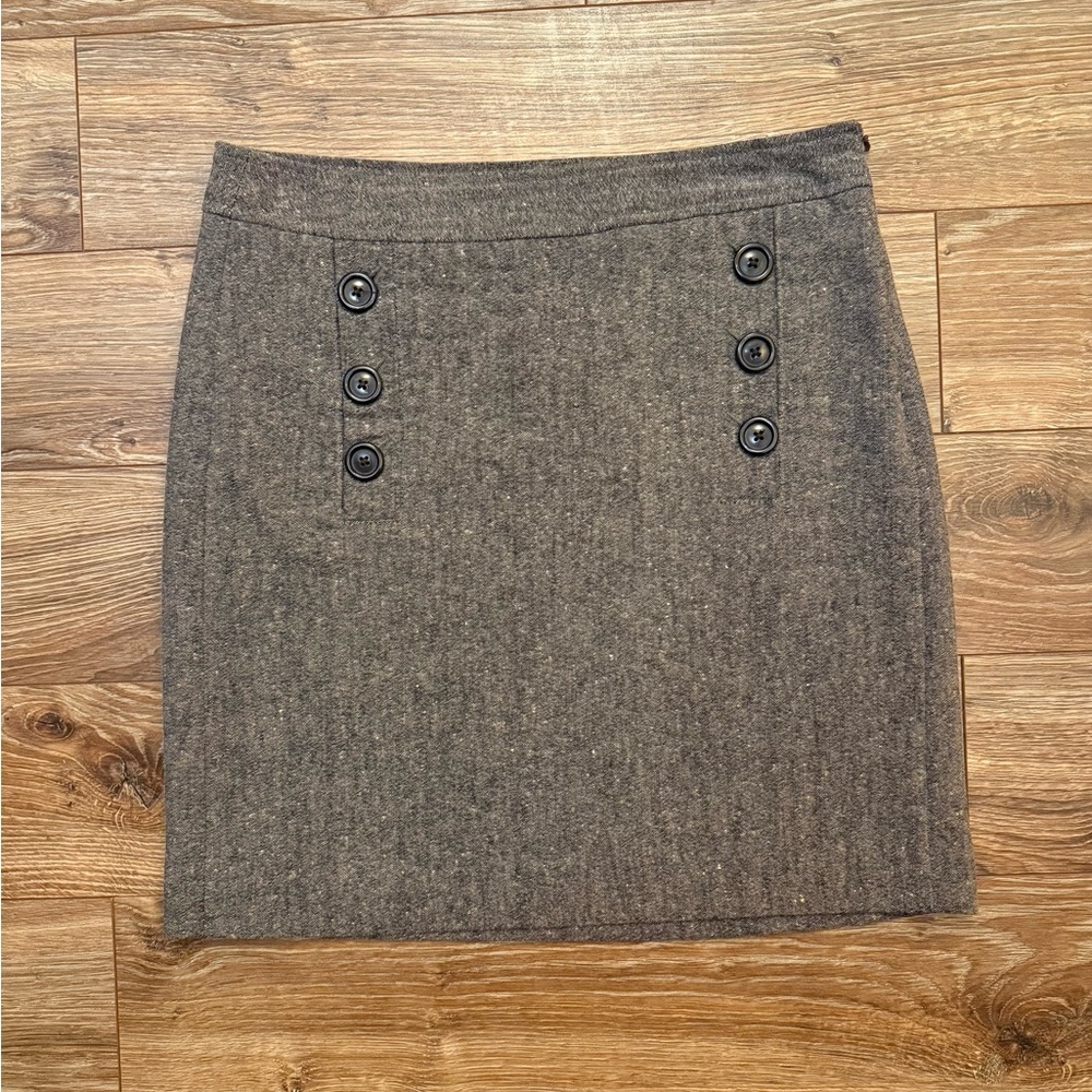 Banana Republic Brown Tweed Skirt Size 0
